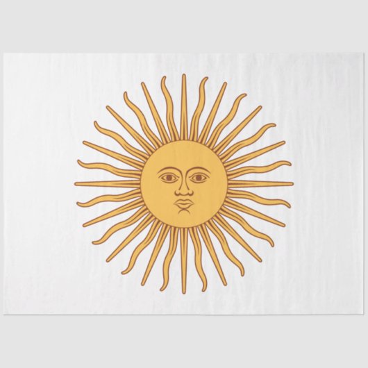 Argentinisches Sonnenschutzpapier Seidenpapier (Vorderseite)
