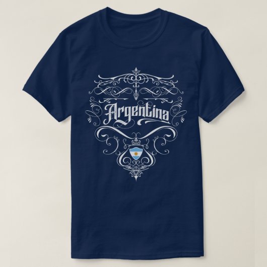 Argentinisches Vintages Design T-Shirt (Design vorne)