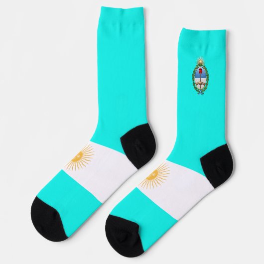 Argentinisches Wappen Socken (Linkes Detail)