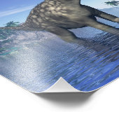 Argentinosaurus dinosaur - 3D-Darstellung Fotodruck (Ecke)