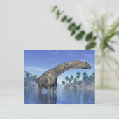 Argentinosaurus dinosaur - 3D-Darstellung Postkarte (Stehend Vorderseite)