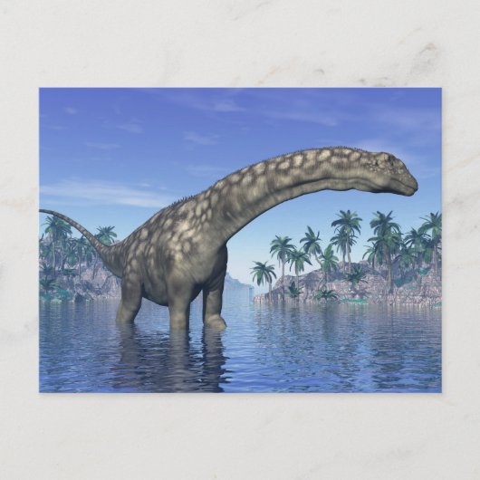 Argentinosaurus dinosaur - 3D-Darstellung Postkarte (Vorderseite)