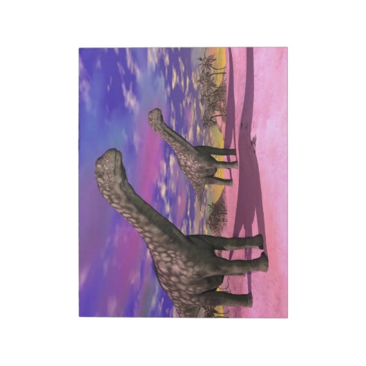 Argentinosaurus-Dinosaurier - 3D-Darstellung Notizblock (Rotiert)