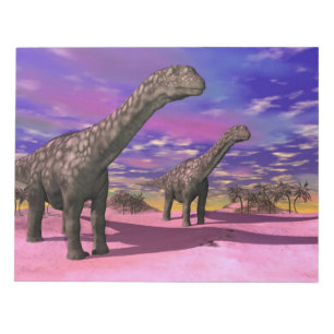 Argentinosaurus-Dinosaurier - 3D-Darstellung Notizblock
