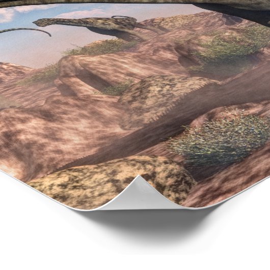 Argentinosaurus-Dinosaurier Poster (Ecke)