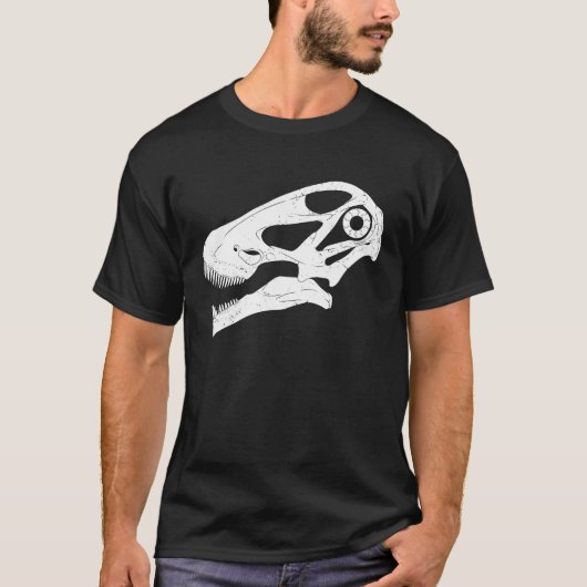 Argentinosaurus Skull Fossil Hunter T-Shirt (Vorderseite)