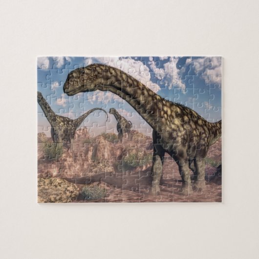 Argentinosaurusdinosaurier - 3D übertragen Puzzle (Horizontal)