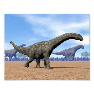 Argentinosaurusdinosaurierweg - 3D übertragen Fotodruck