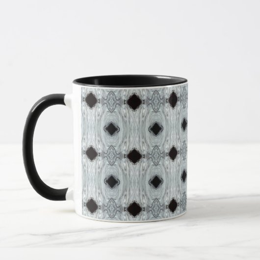Argentum Abstract Silver Gray Black Fluid Art Tasse (Links)