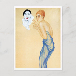 Ärger - aus der Pierrot-Liebes-Serie Postkarte