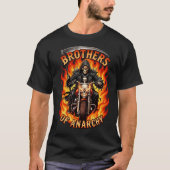 Ärger der Anarchie Sensenmann Biker T-Shirt (Vorderseite)