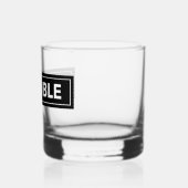 ÄRGER Fette Blockschrift zerschlägt Glas (Links)