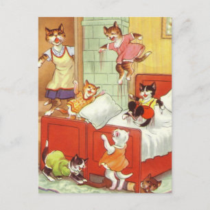 Ärger im Schlafzimmer Postkarte
