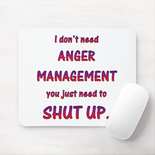 Ärger-Management Mousepad (Mit Mouse)