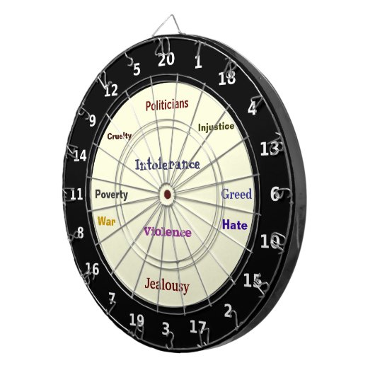 Ärger-Management-TherapieDartboard Dartscheibe (Vorderseite rechts)
