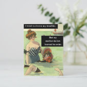 Ärger mit der Schwiegermutter Postkarte (Stehend Vorderseite)