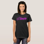 Ärger | Neon Script Statement-T-Shirt T-Shirt (Vorne ganz)
