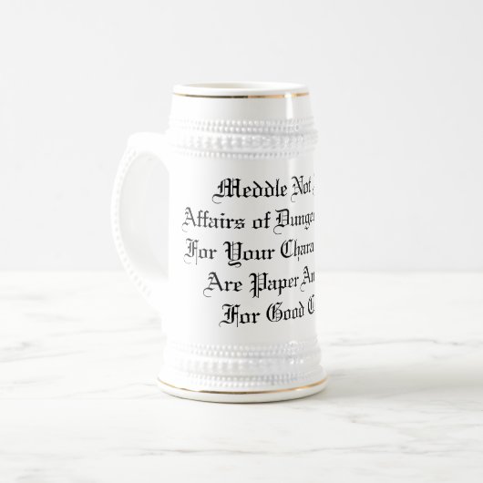 Ärger nicht der DM Bierglas (Vorderseite Links)