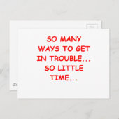 Ärger Postkarte (Vorne/Hinten)