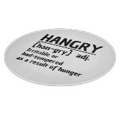 Ärger Reizbar oder schlecht gehärtet wegen Hunger Schneidebrett (Ecke)