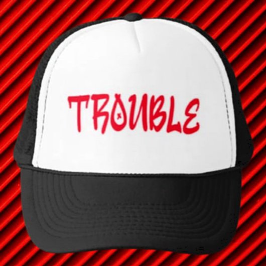 ÄRGER | Rote Graffiti Trucker Mütze