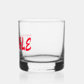 ÄRGER | Rote Graffiti Whiskeyglas Whiskyglas (Links)