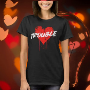 Ärger Tröpfelndes Herz Grafik-Shirt T-Shirt