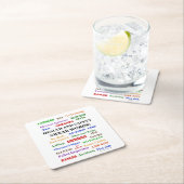 Ärgerliche aber lustige Gesundheits-und Rechteckiger Pappuntersetzer (Vor Ort)