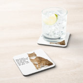 Ärgerlicher Katzen-Untersetzer Untersetzer (Rechte Seite)