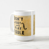 Ärgern Sie nicht Spiel-Geigen-Violinen-Geschenk Kaffeetasse (Vorderseite Links)