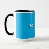 Ärgerzeug! - auf Blau Tasse (Links)