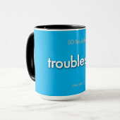 Ärgerzeug! - auf Blau Tasse (Vorderseite Links)