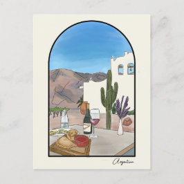 Argetina Watercolor Postcard Postkarte