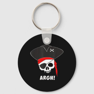 Argh Piraten-Shirt Lustiges Halloween-Kostüm Skele Schlüsselanhänger