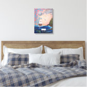 Argo Navis von Josephine DeFrancis Wrapped Canvas Leinwanddruck (Insitu (Schlafzimmer))