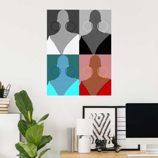 Argolas de muitas faces poster (Heimbüro)