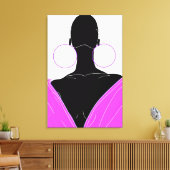Argolas original - deep pink leinwanddruck (Insitu (Wohnzimmer))