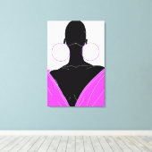 Argolas original - deep pink leinwanddruck (Insitu (Holzboden))