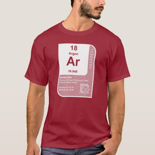Argon (Ar) T-Shirt (Vorderseite)