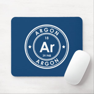 Argon Element Blue Mouse Pad Mousepad