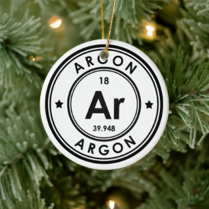 Argon-Element-Keramik-Ornament Keramik Ornament