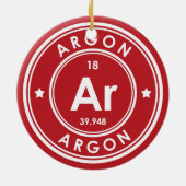 Argon Element Red Keramik Ornament (Hinten)