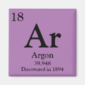 Argon Periodic Table Magnet (Vorne)