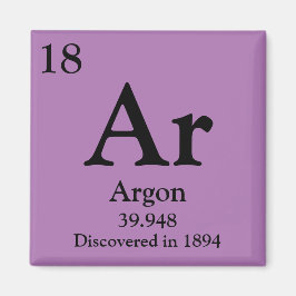Argon Periodic Table Magnet