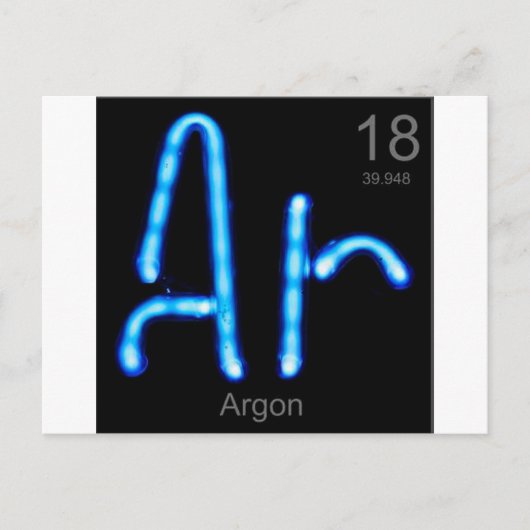 Argon Postkarte (Vorderseite)