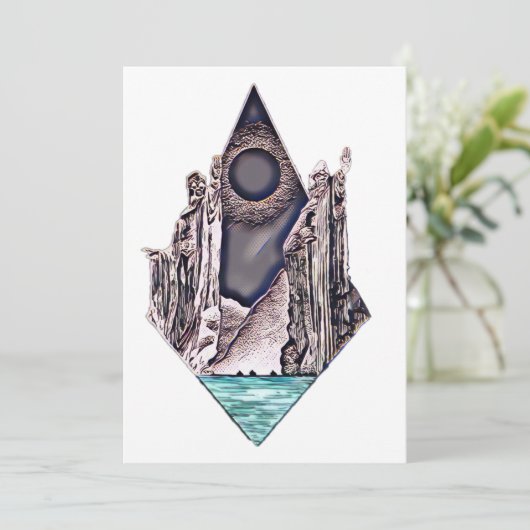 Argonath Einladung (Stehend Vorderseite)