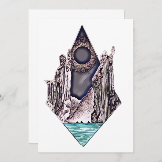 Argonath Einladung (Vorne/Hinten)