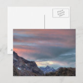 Argonaut Peak, Sonnenuntergang Postkarte (Vorne/Hinten)
