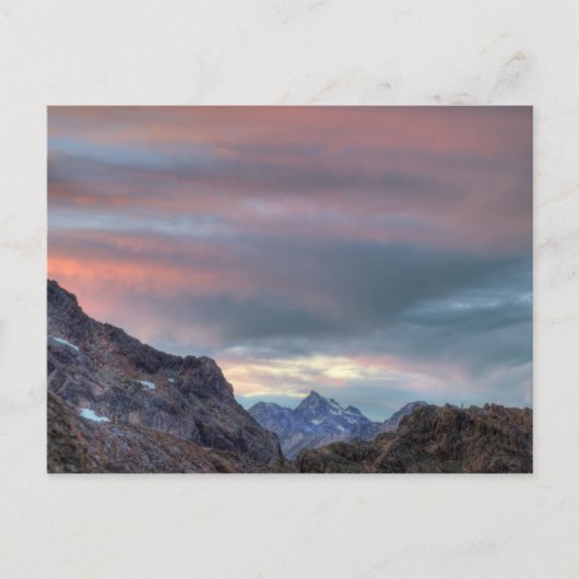 Argonaut Peak, Sonnenuntergang Postkarte (Vorderseite)