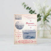 Argonauten-März, frühes Unterseeboot, Fotografien Postkarte (Stehend Vorderseite)